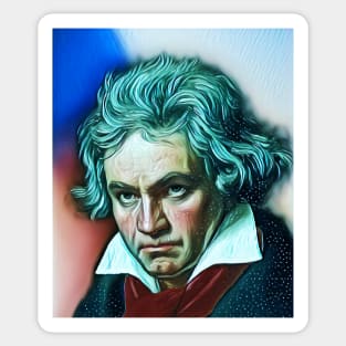 Ludwig van Beethoven Portrait | Ludwig van Beethoven Artwork 5 Sticker